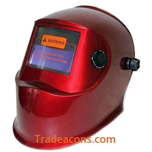 картинка маска сварщика wh6000 красный c асф светофильтром wh718g от интернет магазина Трейдаконс