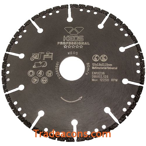 картинка диск алмазный keos универсальный 125мм/22,23 (dbu02.125) от интернет магазина Трейдаконс