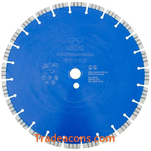 картинка диск алмазный keos professional сегментный (бетон) 350мм/25.4/20 (dbp02.350) от интернет магазина Трейдаконс