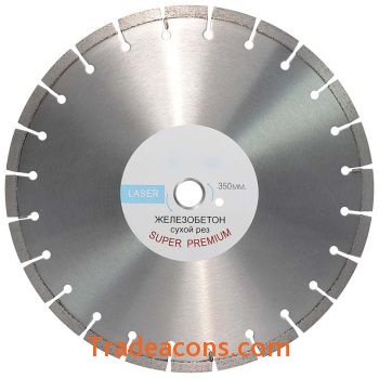 картинка алмазный диск тсс-350 железобетон (super premium) от интернет магазина Трейдаконс