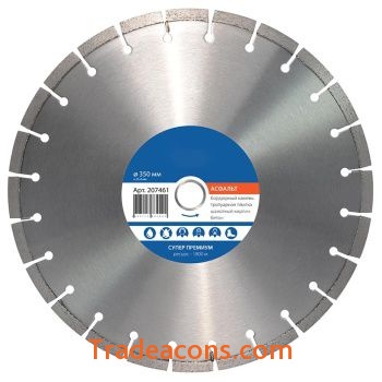 картинка алмазный диск тсс-350 асфальт (super premium) от интернет магазина Трейдаконс