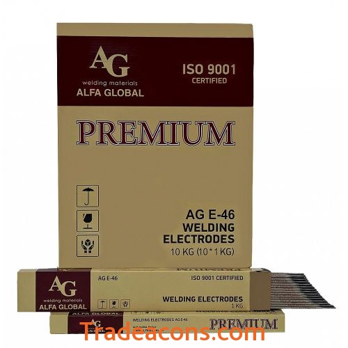 картинка электроды сварочные ag e-46 premium d=3.2x350 5 кг от интернет магазина Трейдаконс
