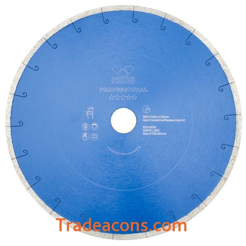 картинка диск алмазный keos professional 300мм/25,4/32/ сплошной (керамогранит) (dbp01.300) от интернет магазина Трейдаконс